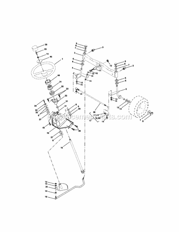 Page D Diagram and Parts List for 917275032  Craftsman Lawn Tractor
