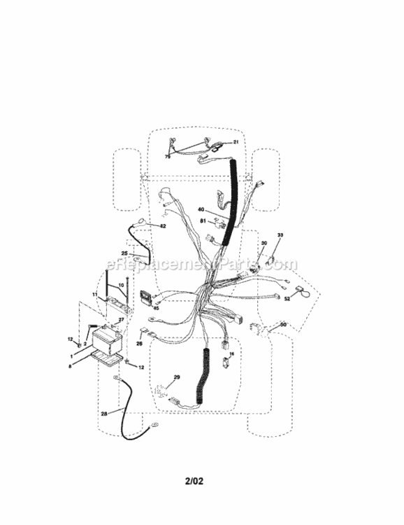 Page A Diagram and Parts List for 917275033  Craftsman Lawn Tractor