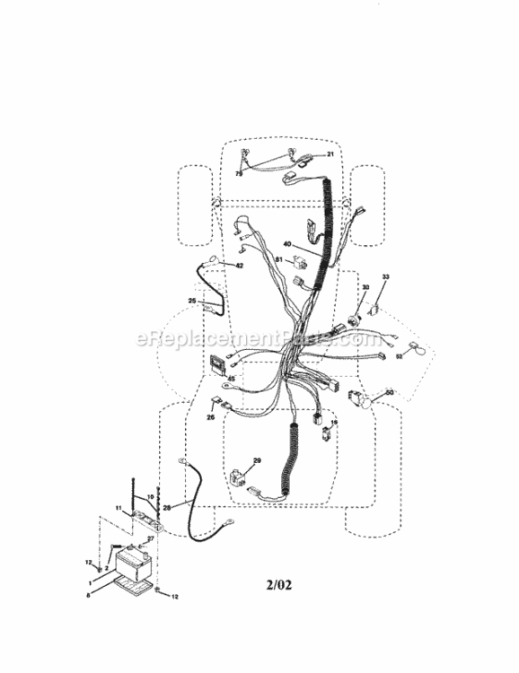 Page A Diagram and Parts List for 917275042  Craftsman Lawn Tractor