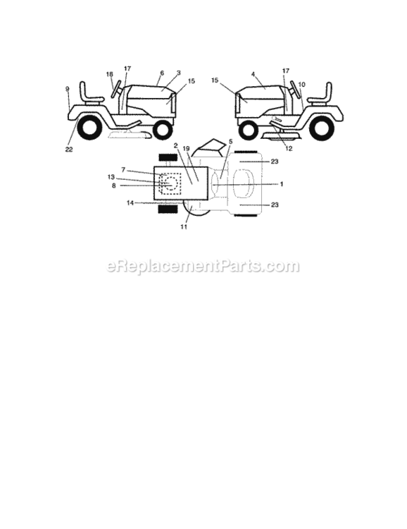 Page G Diagram and Parts List for 917275042  Craftsman Lawn Tractor