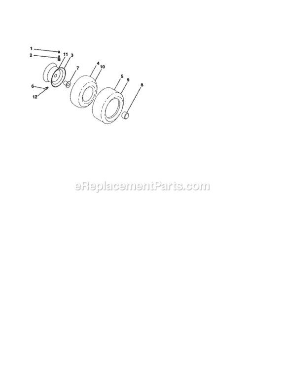 Page H Diagram and Parts List for 917275042  Craftsman Lawn Tractor