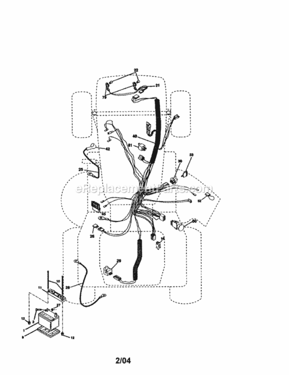 Page A Diagram and Parts List for 917275043  Craftsman Lawn Tractor