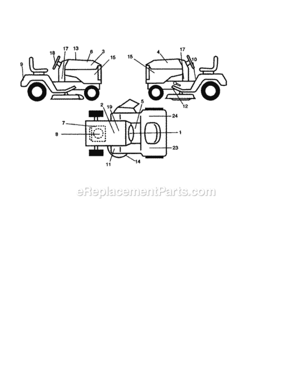 Page G Diagram and Parts List for 917275043  Craftsman Lawn Tractor