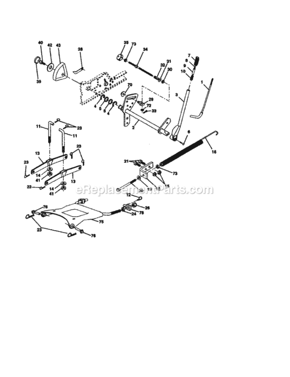 Page I Diagram and Parts List for 917275043  Craftsman Lawn Tractor