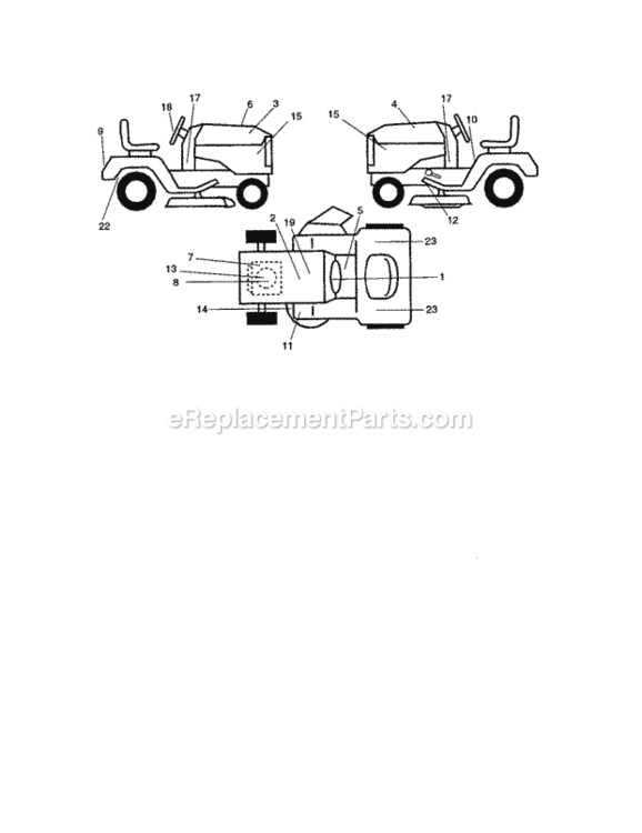 Page G Diagram and Parts List for 917275222  Craftsman Lawn Tractor