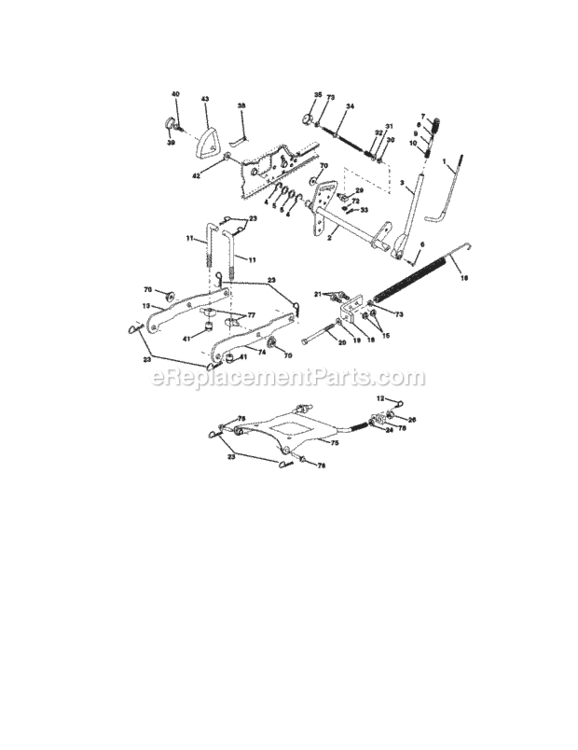 Page I Diagram and Parts List for 917275222  Craftsman Lawn Tractor