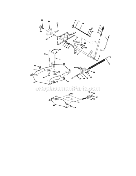 Page I Diagram and Parts List for 917275223  Craftsman Lawn Tractor