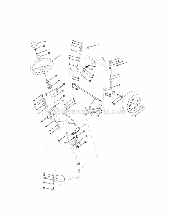 Page D Diagram and Parts List for 917275241  Craftsman Lawn Tractor