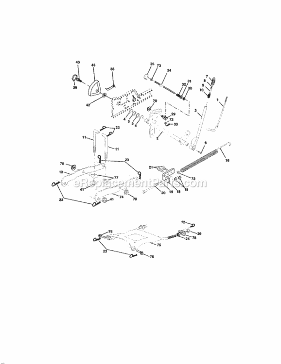 Page I Diagram and Parts List for 917275241  Craftsman Lawn Tractor