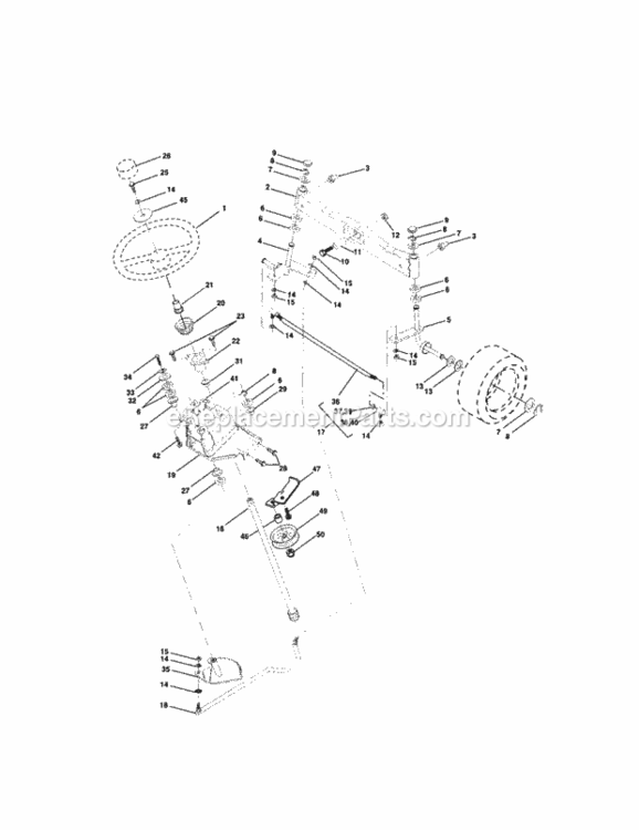 Page D Diagram and Parts List for 917275242  Craftsman Lawn Tractor
