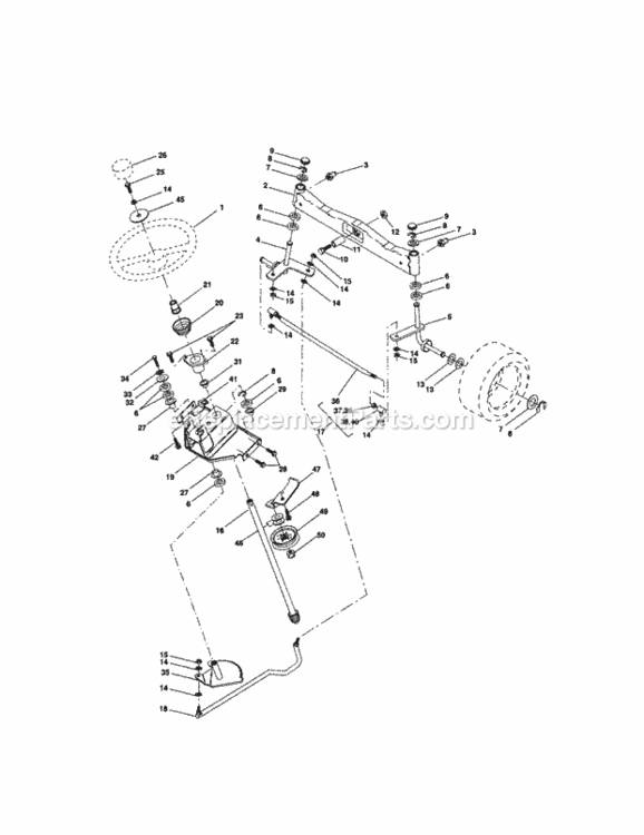 Page D Diagram and Parts List for 917275280  Craftsman Lawn Tractor