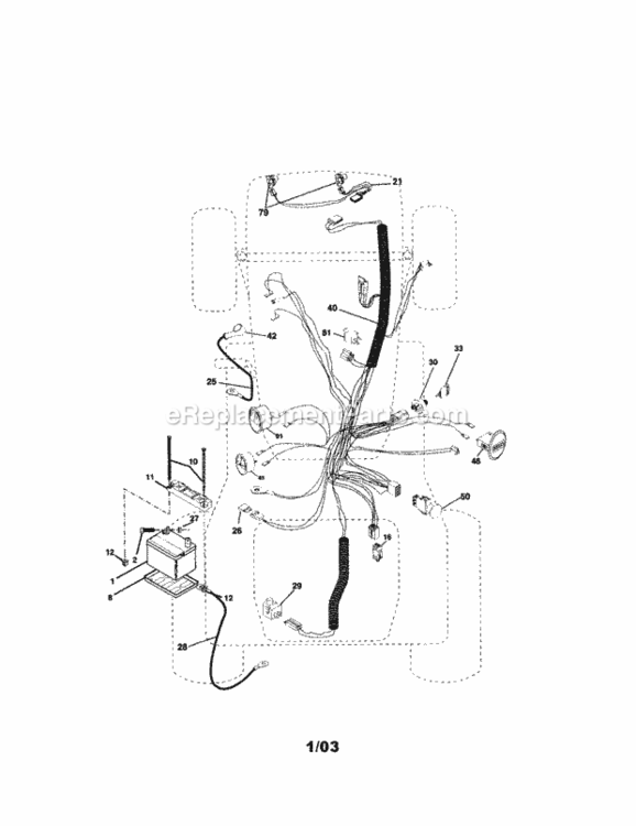 Page A Diagram and Parts List for 917275282  Craftsman Lawn Tractor