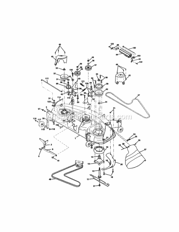 Page J Diagram and Parts List for 917275284  Craftsman Lawn Tractor