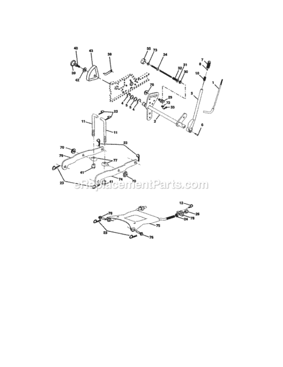 Page F Diagram and Parts List for 917275284  Craftsman Lawn Tractor