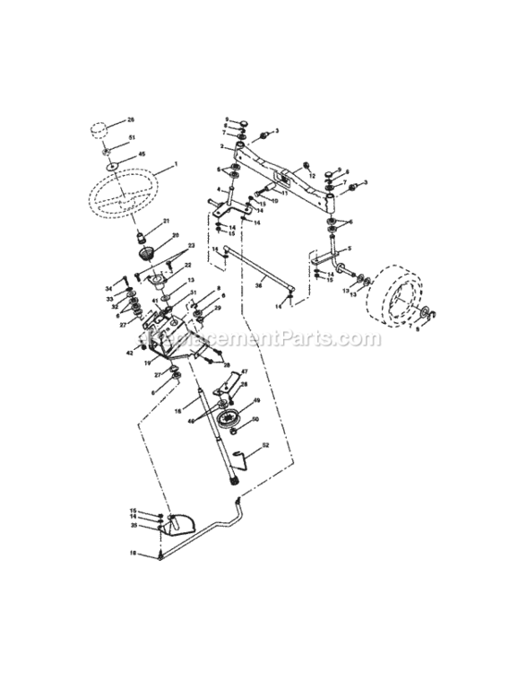 Page D Diagram and Parts List for 917275285  Craftsman Lawn Tractor