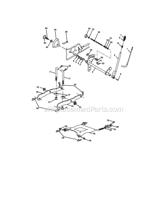 Page F Diagram and Parts List for 917275285  Craftsman Lawn Tractor
