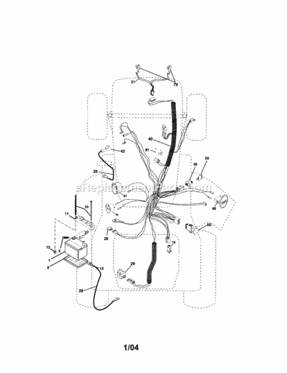 Page A Diagram and Parts List for 917275286  Craftsman Lawn Tractor