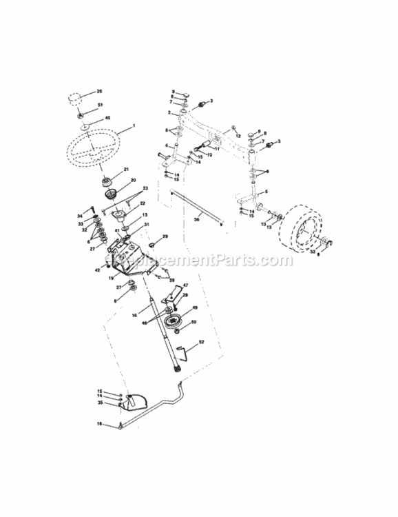 Page D Diagram and Parts List for 917275286  Craftsman Lawn Tractor