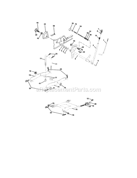 Page F Diagram and Parts List for 917275286  Craftsman Lawn Tractor