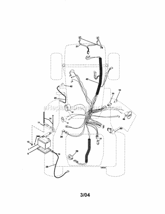 Page A Diagram and Parts List for 917275287  Craftsman Lawn Tractor