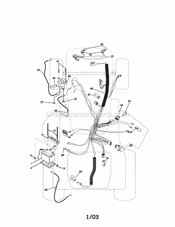 Page A Diagram and Parts List for 917275970  Craftsman Lawn Tractor