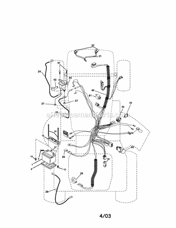 Page A Diagram and Parts List for 917275971  Craftsman Lawn Tractor
