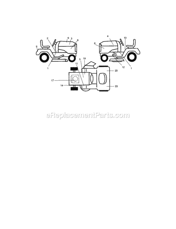 Page G Diagram and Parts List for 917275971  Craftsman Lawn Tractor