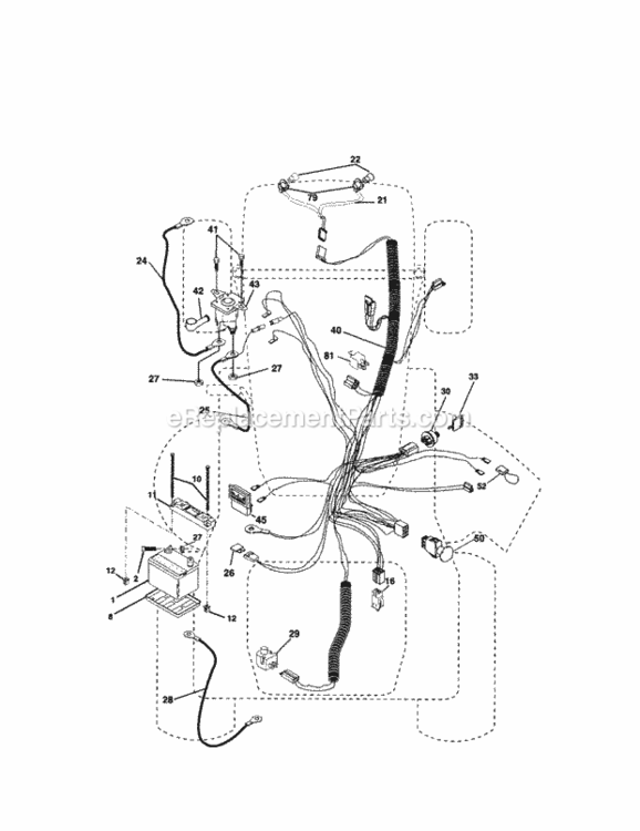 Page A Diagram and Parts List for 917275972  Craftsman Lawn Tractor