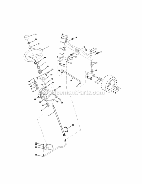 Page D Diagram and Parts List for 917276011  Craftsman Lawn Tractor