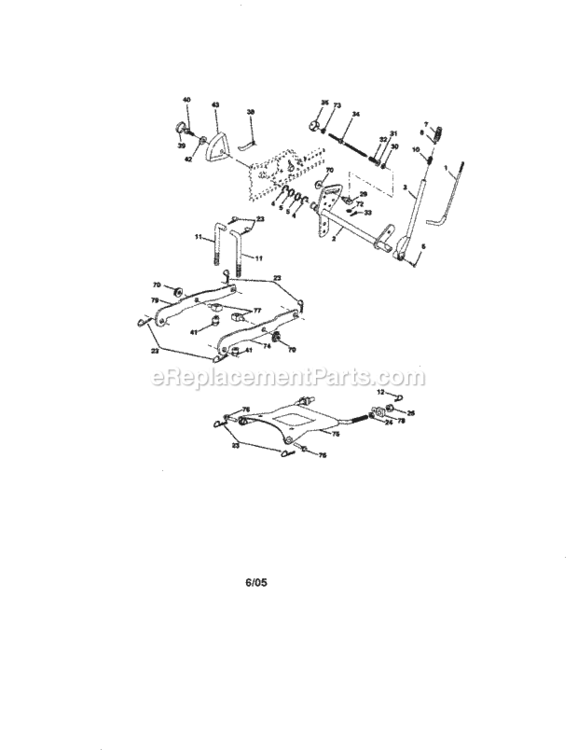 Page I Diagram and Parts List for 917276011  Craftsman Lawn Tractor