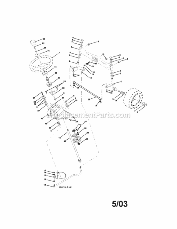Page D Diagram and Parts List for 917276020  Craftsman Lawn Tractor