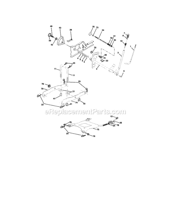 Page I Diagram and Parts List for 917276020  Craftsman Lawn Tractor