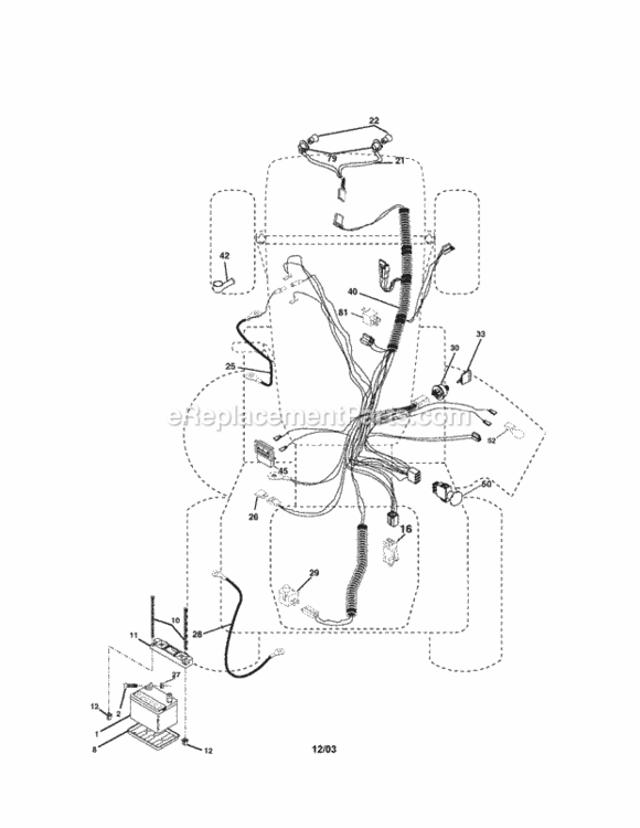 Page A Diagram and Parts List for 917276021  Craftsman Lawn Tractor
