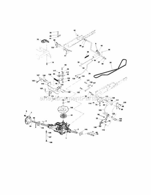 Page C Diagram and Parts List for 917276021  Craftsman Lawn Tractor
