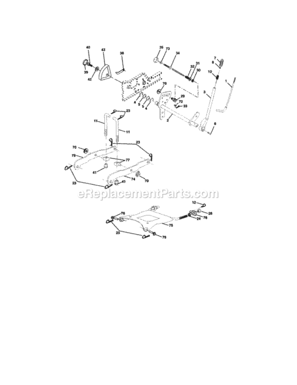 Page I Diagram and Parts List for 917276021  Craftsman Lawn Tractor
