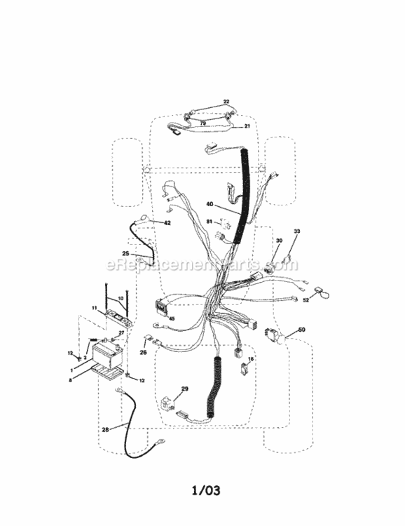 Page A Diagram and Parts List for 917276030  Craftsman Lawn Tractor