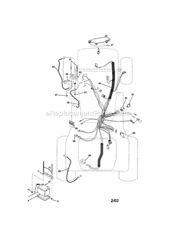 Page A Diagram and Parts List for 917276040  Craftsman Lawn Tractor