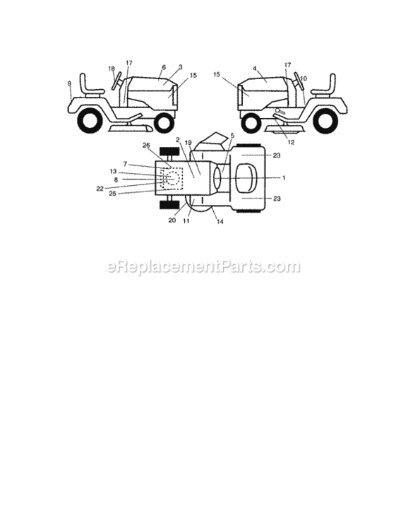 Page G Diagram and Parts List for 917276040  Craftsman Lawn Tractor