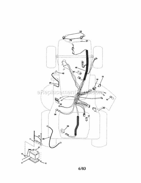 Page A Diagram and Parts List for 917276041  Craftsman Lawn Tractor