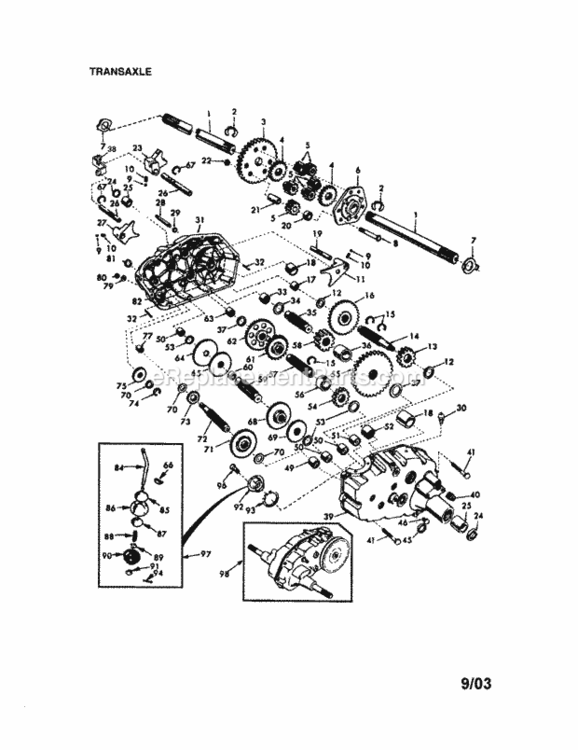 Page K Diagram and Parts List for 917276050  Craftsman Lawn Tractor