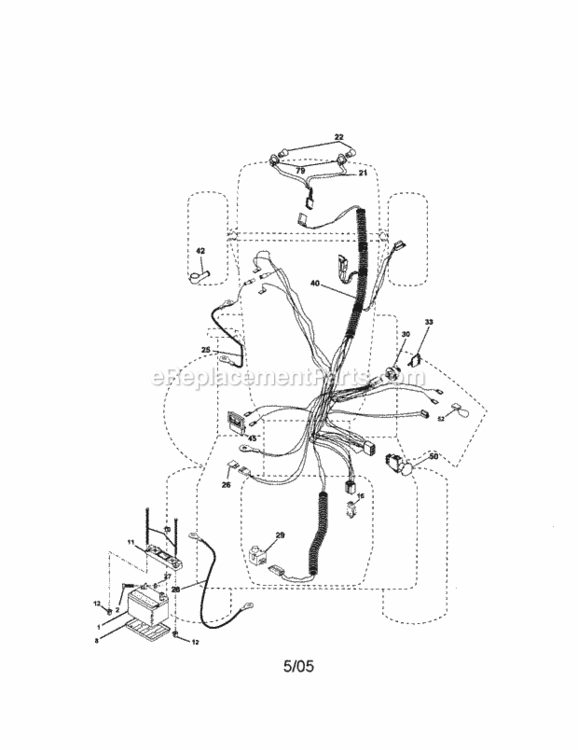 Page A Diagram and Parts List for 917276102  Craftsman Lawn Tractor