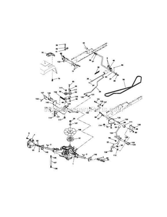 Page C Diagram and Parts List for 917276102  Craftsman Lawn Tractor