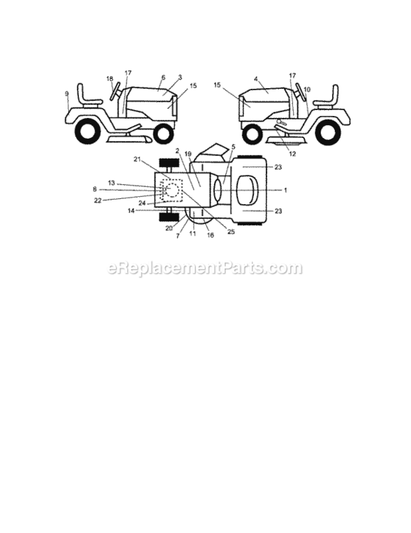 Page G Diagram and Parts List for 917276102  Craftsman Lawn Tractor