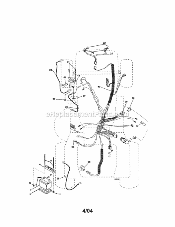 Page A Diagram and Parts List for 917276140  Craftsman Lawn Tractor