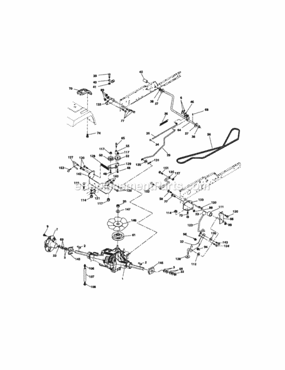 Page C Diagram and Parts List for 917276221  Craftsman Lawn Tractor