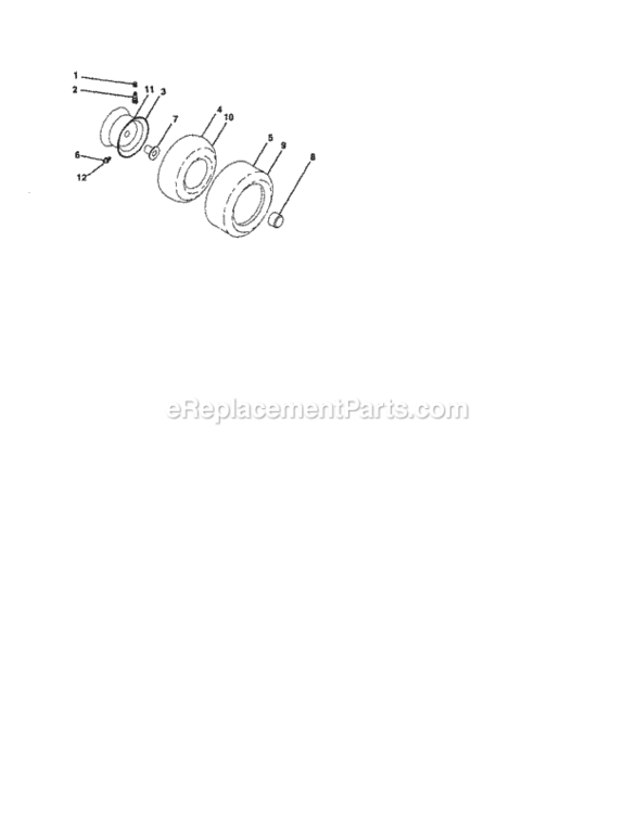 Page H Diagram and Parts List for 917276221  Craftsman Lawn Tractor
