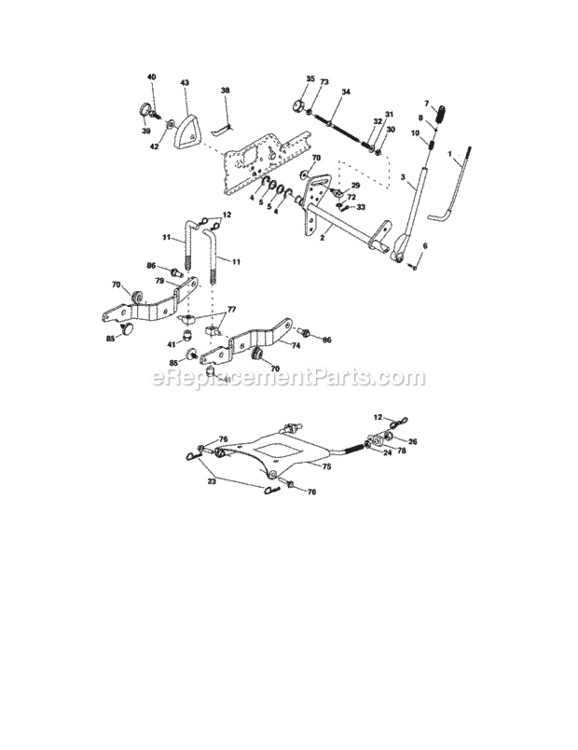 Page I Diagram and Parts List for 917276221  Craftsman Lawn Tractor