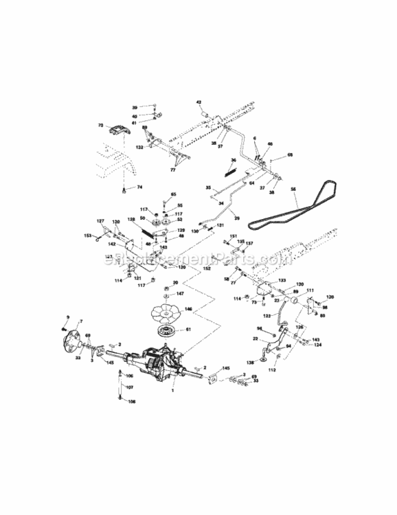 Page C Diagram and Parts List for 917276240  Craftsman Lawn Tractor