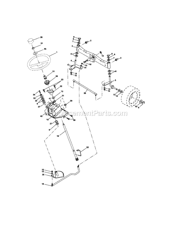 Page D Diagram and Parts List for 917276330  Craftsman Lawn Tractor