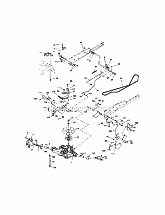 Page C Diagram and Parts List for 917276340  Craftsman Lawn Tractor